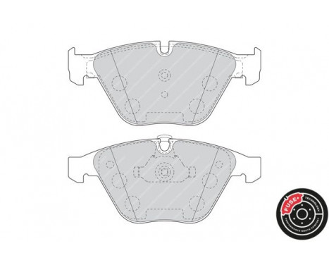 Brake Pad Set, disc brake PREMIER ECO FRICTION FDB4191 Ferodo, Image 3