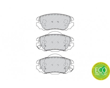 Brake Pad Set, disc brake PREMIER ECO FRICTION FDB4207 Ferodo, Image 3