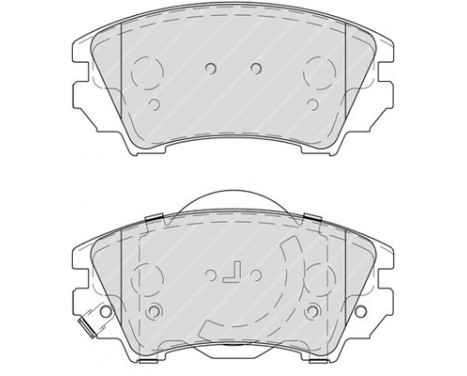 Brake Pad Set, disc brake PREMIER ECO FRICTION FDB4208 Ferodo, Image 2