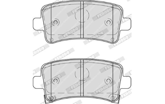 Brake Pad Set, disc brake PREMIER ECO FRICTION FDB4209 Ferodo, Image 5