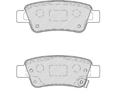 Brake Pad Set, disc brake PREMIER ECO FRICTION FDB4233 Ferodo, Image 2