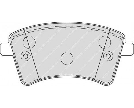 Brake Pad Set, disc brake PREMIER ECO FRICTION FDB4256 Ferodo, Image 2