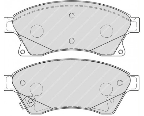 Brake Pad Set, disc brake PREMIER ECO FRICTION FDB4262 Ferodo, Image 2