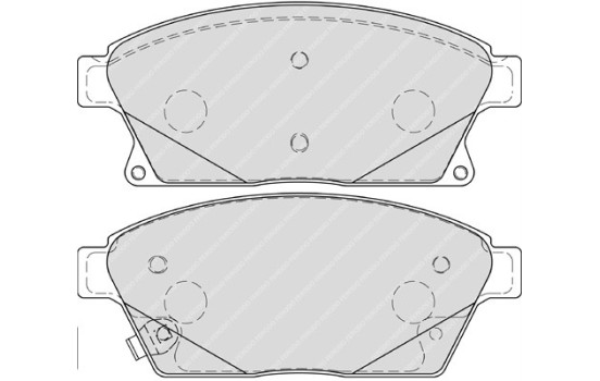 Brake Pad Set, disc brake PREMIER ECO FRICTION FDB4264 Ferodo