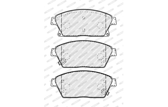 Brake Pad Set, disc brake PREMIER ECO FRICTION FDB4264 Ferodo, Image 3