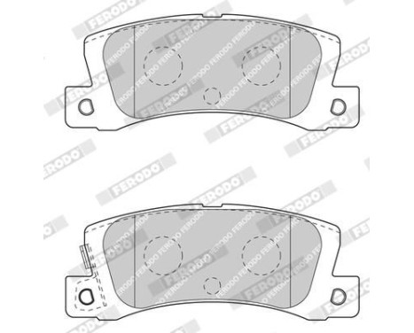 Brake Pad Set, disc brake PREMIER ECO FRICTION FDB4274 Ferodo, Image 4
