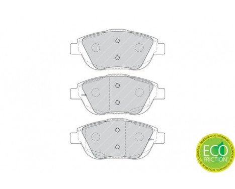 Brake Pad Set, disc brake PREMIER ECO FRICTION FDB4288 Ferodo, Image 2