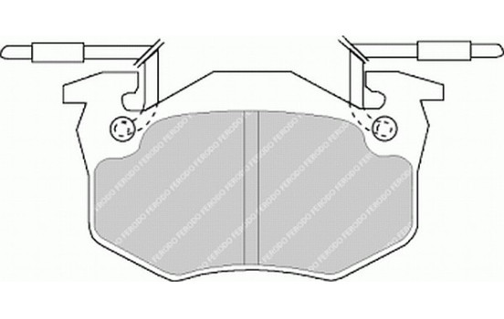 Brake Pad Set, disc brake PREMIER ECO FRICTION FDB428B Ferodo, Image 2