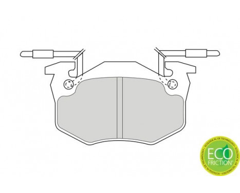 Brake Pad Set, disc brake PREMIER ECO FRICTION FDB428B Ferodo, Image 3