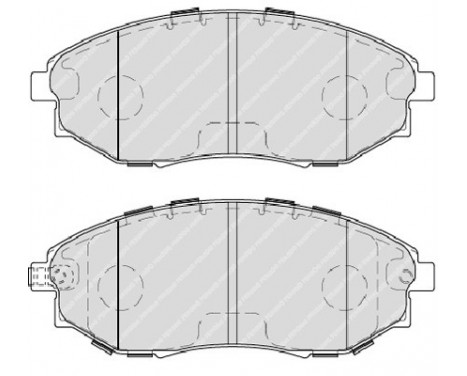 Brake Pad Set, disc brake PREMIER ECO FRICTION FDB4304 Ferodo, Image 2