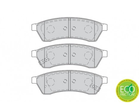 Brake Pad Set, disc brake PREMIER ECO FRICTION FDB4305 Ferodo, Image 4