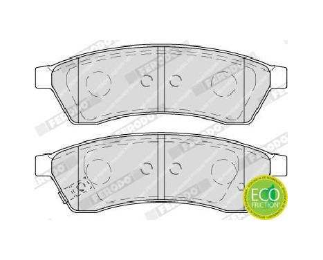 Brake Pad Set, disc brake PREMIER ECO FRICTION FDB4305 Ferodo, Image 5