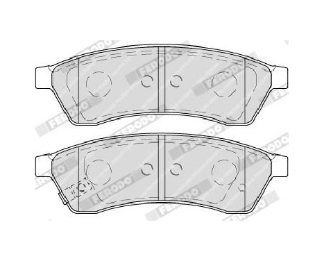 Brake Pad Set, disc brake PREMIER ECO FRICTION FDB4305 Ferodo, Image 5