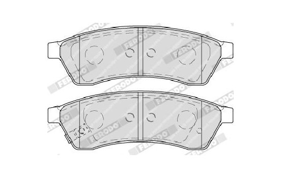 Brake Pad Set, disc brake PREMIER ECO FRICTION FDB4305 Ferodo, Image 5