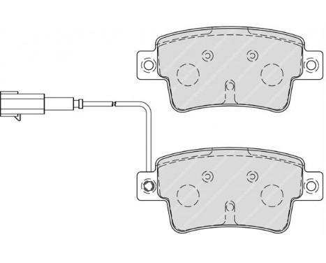 Brake Pad Set, disc brake PREMIER ECO FRICTION FDB4325 Ferodo, Image 2