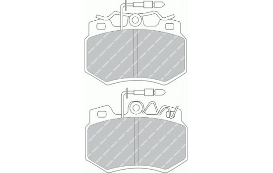 Brake Pad Set, disc brake PREMIER ECO FRICTION FDB434 Ferodo, Image 2