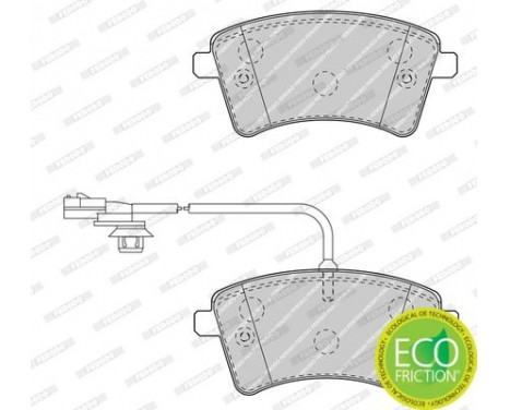 Brake Pad Set, disc brake PREMIER ECO FRICTION FDB4340 Ferodo, Image 4