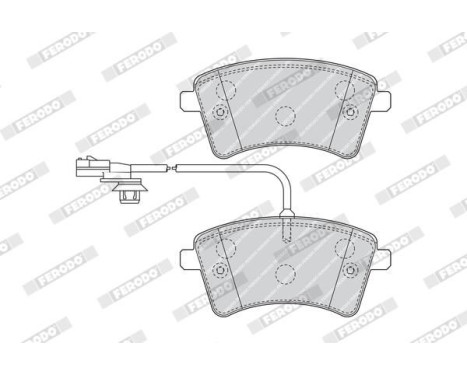 Brake Pad Set, disc brake PREMIER ECO FRICTION FDB4340 Ferodo, Image 3