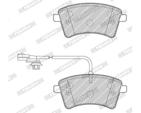 Brake Pad Set, disc brake PREMIER ECO FRICTION FDB4340 Ferodo, Image 4