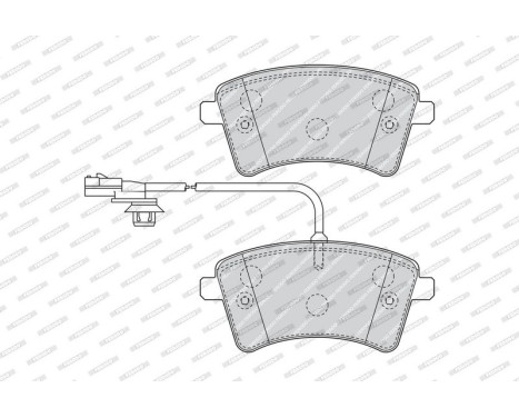 Brake Pad Set, disc brake PREMIER ECO FRICTION FDB4340 Ferodo, Image 3