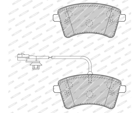 Brake Pad Set, disc brake PREMIER ECO FRICTION FDB4340 Ferodo, Image 4