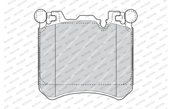 Brake Pad Set, disc brake PREMIER ECO FRICTION FDB4351 Ferodo, Image 5