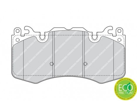 Brake Pad Set, disc brake PREMIER ECO FRICTION FDB4379 Ferodo, Image 2