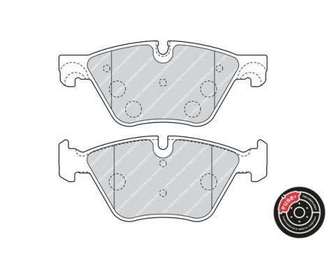 Brake Pad Set, disc brake PREMIER ECO FRICTION FDB4380 Ferodo, Image 5