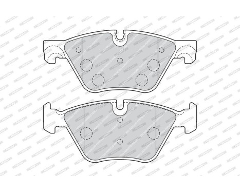 Brake Pad Set, disc brake PREMIER ECO FRICTION FDB4380 Ferodo, Image 5