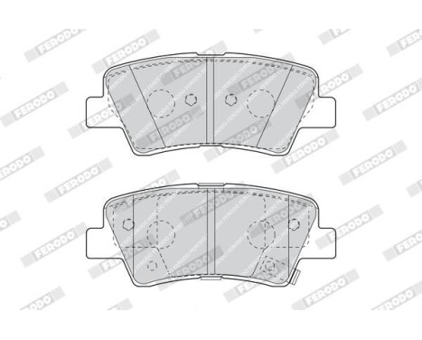 Brake Pad Set, disc brake PREMIER ECO FRICTION FDB4387 Ferodo, Image 3