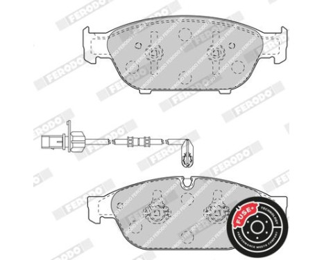 Brake Pad Set, disc brake PREMIER ECO FRICTION FDB4397 Ferodo, Image 6
