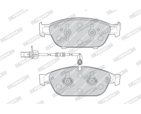 Brake Pad Set, disc brake PREMIER ECO FRICTION FDB4397 Ferodo, Image 5