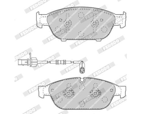 Brake Pad Set, disc brake PREMIER ECO FRICTION FDB4397 Ferodo, Image 6