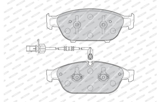 Brake Pad Set, disc brake PREMIER ECO FRICTION FDB4397 Ferodo, Image 5