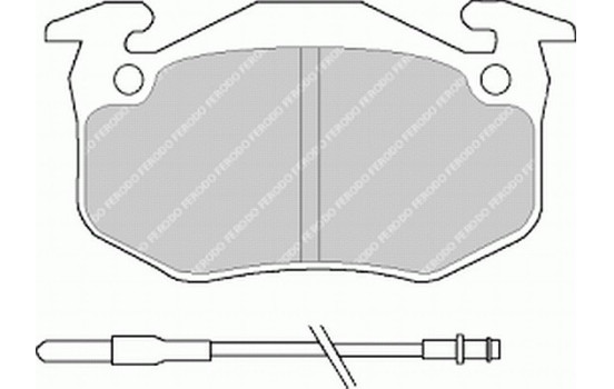 Brake Pad Set, disc brake PREMIER ECO FRICTION FDB440 Ferodo, Image 2