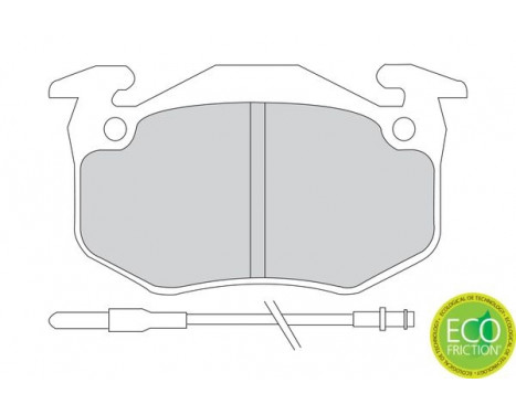 Brake Pad Set, disc brake PREMIER ECO FRICTION FDB440 Ferodo, Image 4