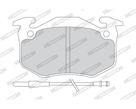 Brake Pad Set, disc brake PREMIER ECO FRICTION FDB440 Ferodo, Image 4