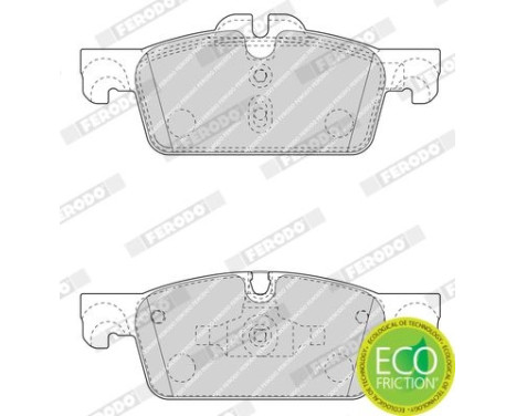 Brake Pad Set, disc brake PREMIER ECO FRICTION FDB4405 Ferodo, Image 4