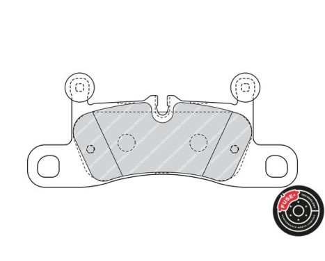 Brake Pad Set, disc brake PREMIER ECO FRICTION FDB4424 Ferodo, Image 5