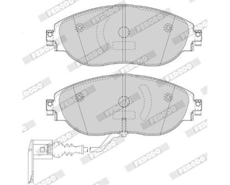 Brake Pad Set, disc brake PREMIER ECO FRICTION FDB4425 Ferodo, Image 4