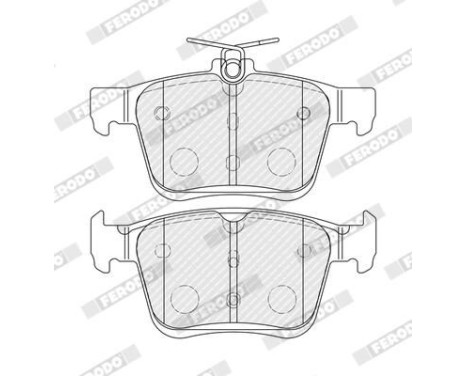 Brake Pad Set, disc brake PREMIER ECO FRICTION FDB4434 Ferodo, Image 3