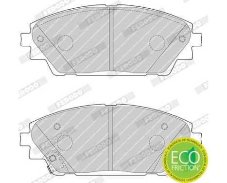 Brake Pad Set, disc brake PREMIER ECO FRICTION FDB4446 Ferodo, Image 4