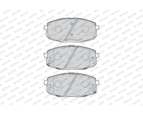 Brake Pad Set, disc brake PREMIER ECO FRICTION FDB4448 Ferodo, Image 3