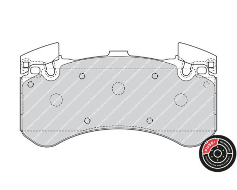 Brake Pad Set, disc brake PREMIER ECO FRICTION FDB4468 Ferodo, Image 2