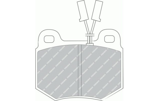 Brake Pad Set, disc brake PREMIER ECO FRICTION FDB448 Ferodo