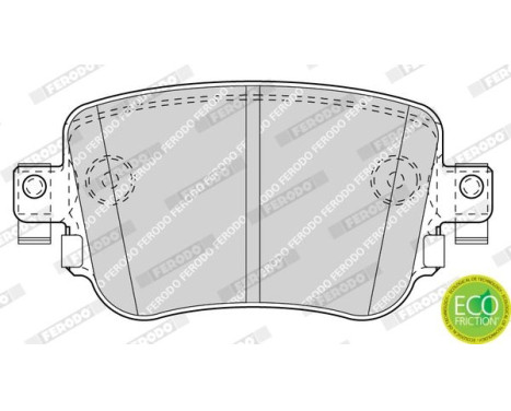 Brake Pad Set, disc brake PREMIER ECO FRICTION FDB4485 Ferodo, Image 4