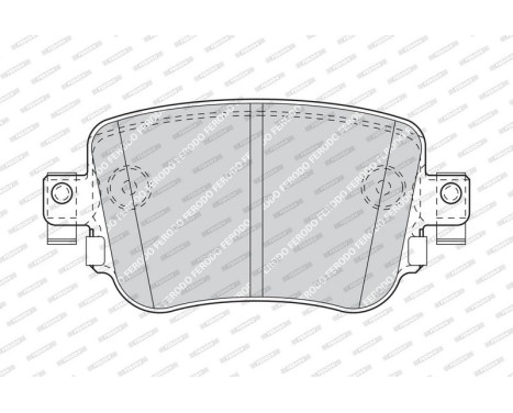 Brake Pad Set, disc brake PREMIER ECO FRICTION FDB4485 Ferodo, Image 3