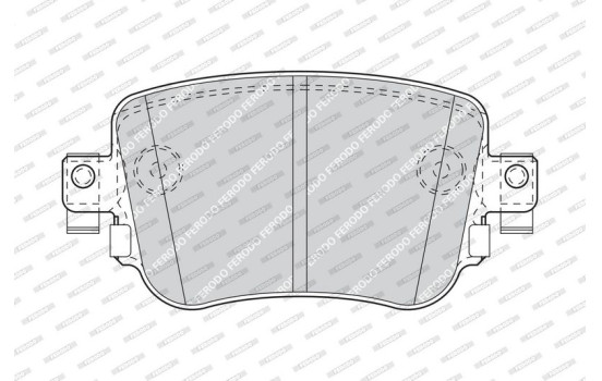 Brake Pad Set, disc brake PREMIER ECO FRICTION FDB4485 Ferodo, Image 3