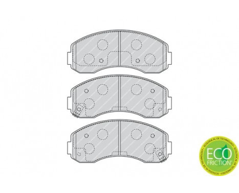 Brake Pad Set, disc brake PREMIER ECO FRICTION FDB4567 Ferodo, Image 3