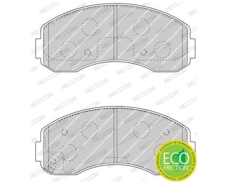 Brake Pad Set, disc brake PREMIER ECO FRICTION FDB4567 Ferodo, Image 4